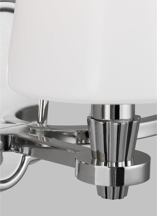 Paisley Three Light Vanity, Polished Nickel