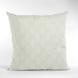 Vanilla Diamond Shiny Fabric With Embroidery Luxury Throw Pillow, Double Sided 2