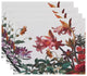 Color Me Floral 18"x14" White Floral Print Placemat, Set of 4