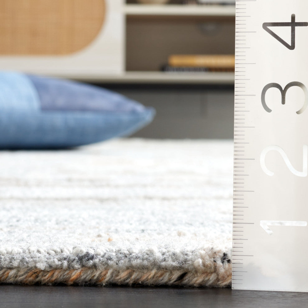 Safavieh Couture Abstract Collection ABT875 Area Rug, Grey/Brown, 8'x10'