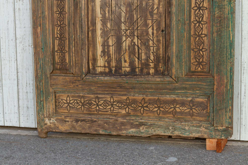 Great 19th Century Carved Moroccan Door