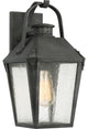 Carriage 1-Light Outdoor Lantern, Mottled Black