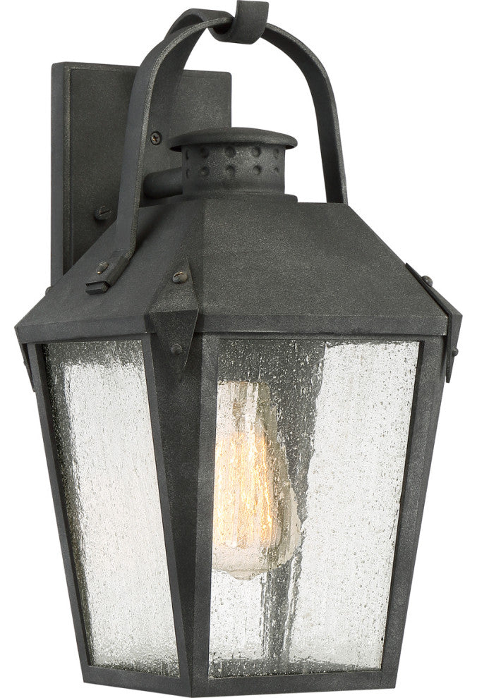 Carriage 1-Light Outdoor Lantern, Mottled Black
