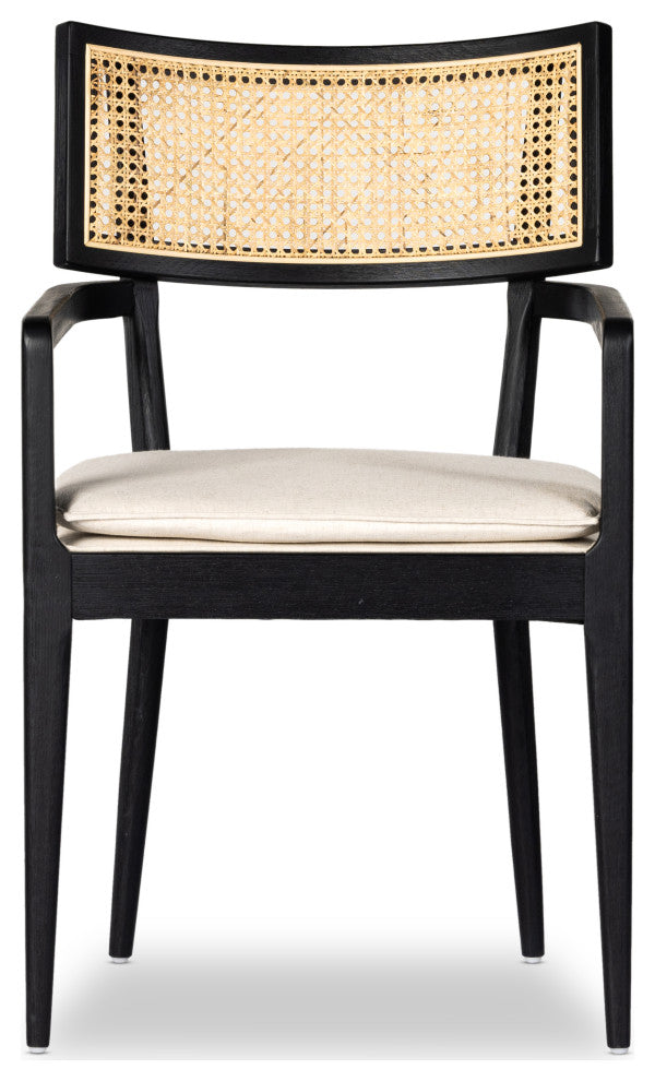 Britt Dining Armchair-Savile Flax