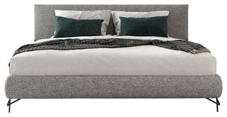 Nova Domus Aria Italian Modern Grey Fabric Bed, Queen