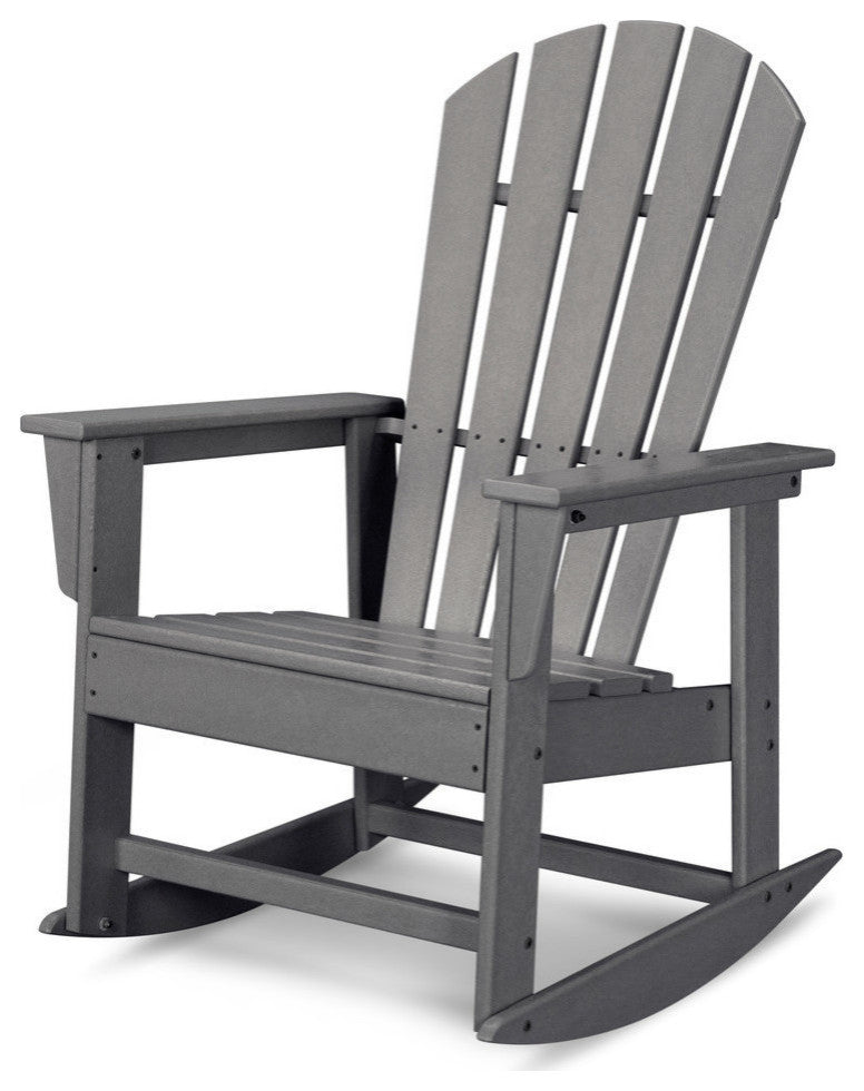 Polywood South Beach Rocking Chair, Slate Gray