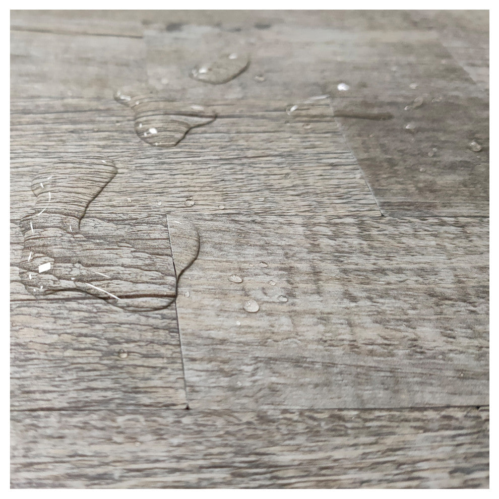 Peel and Stick Backsplash Aluminum Composite Tile 12"x12" Distressed Wood Panel, Wood