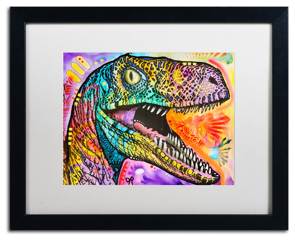 Dean Russo 'Raptor' Matted Framed Art, Black Frame, White Mat, 20x16