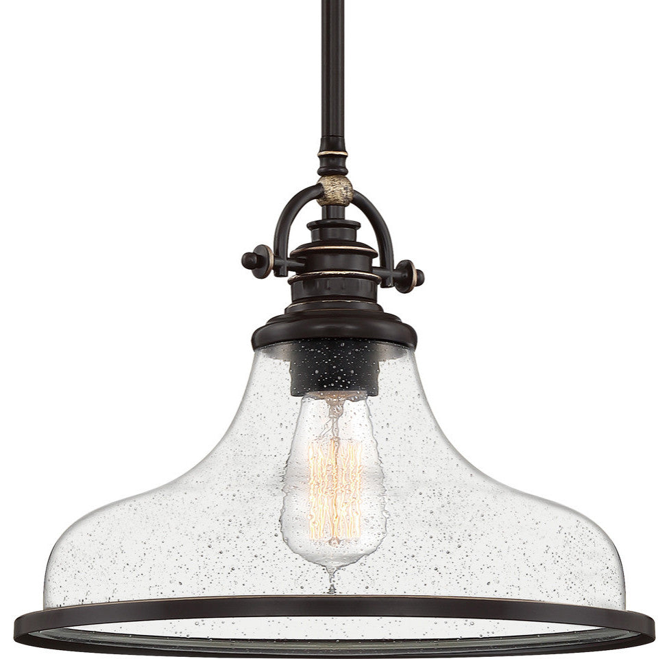Quoizel GRTS2814 Grant 14"W Pendant / Semi-Flush Ceiling Fixture - Palladian