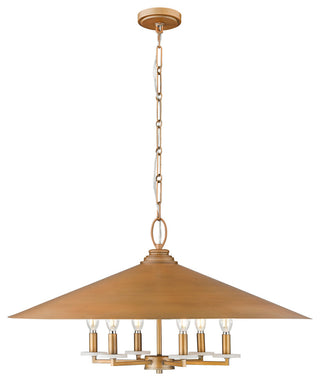 Z-Lite 1953-32 Rialto 6 Light 32"W Pendant - Matte White