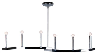 6 Light Island Pendant, Chrome