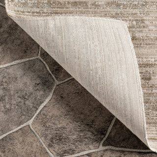 Nuloom Lotus Vintage Machine Washable Indoor/Outdoor Area Rug, Beige 4'x6'