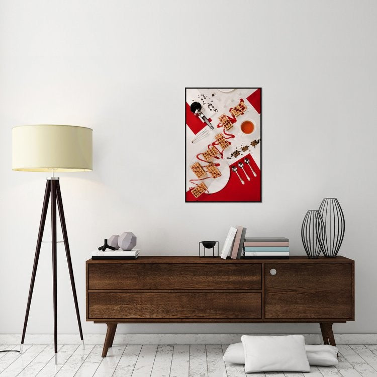 Suprematic Meal: Viennese Waffles, 24"x36"