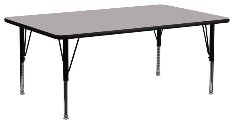 30''Wx72''L Gray Hp Laminate Activity Table