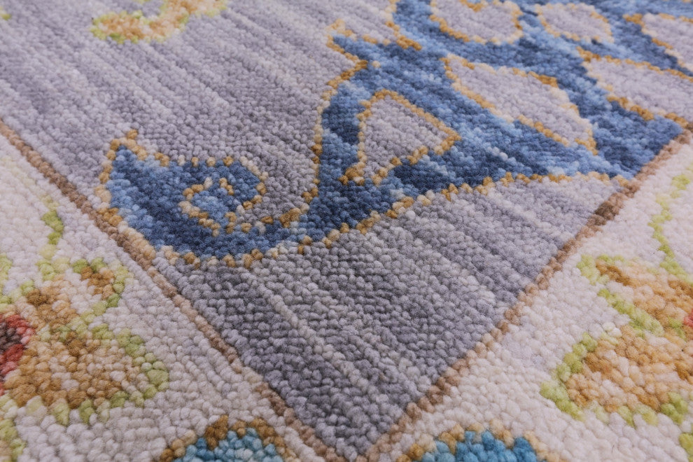 Handmade Turkish Oushak Wool Rug 9' 0" X 11' 11" - Q15821