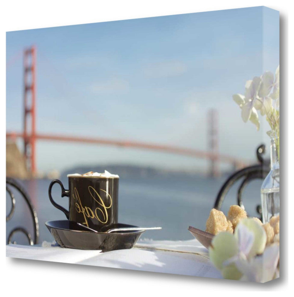 Caf" Mug Golden Gate Bridge 3 Giclee Wrap Canvas Wall Art