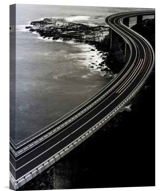 "Red One Goes Faster." Stretched Canvas Giclee by Andrzej Krawczyk, 12"x16"