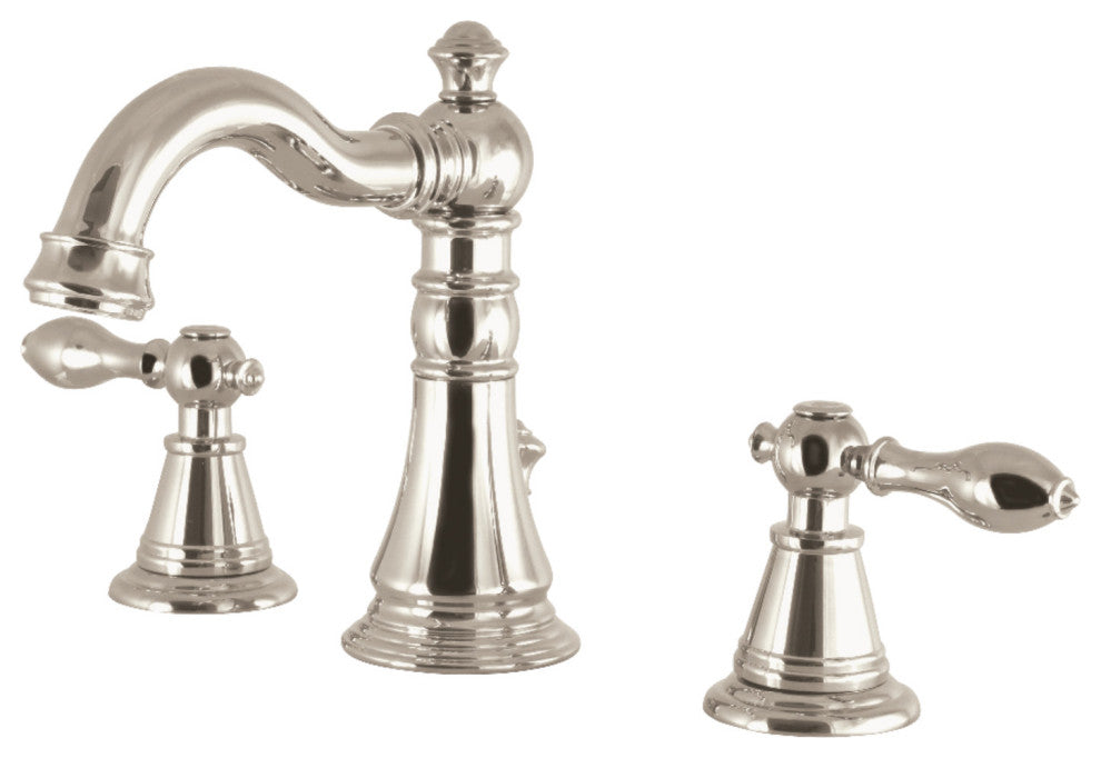 Fauceture Widespread Bathroom Faucet With Retail Pop-Up, Polished Nickel