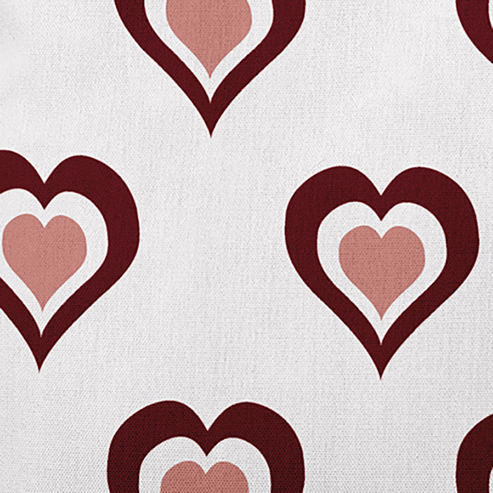 Burnin' Love Decorative Throw Pillow, Burgandy, 16"x16"