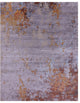 Wool & Silk Abstract Hand Knotted Rug 8' 0" X 10' 1" - Q15794