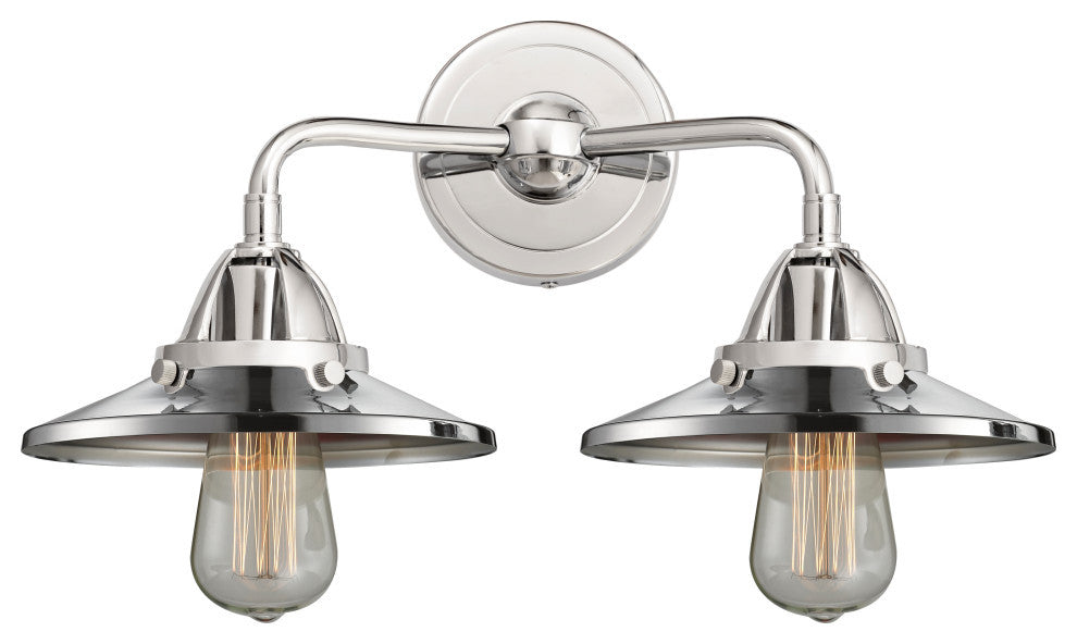 Innovations 288-2W-PC-M7-PC-LED 2-Light Bath Vanity Light, Polished Chrome