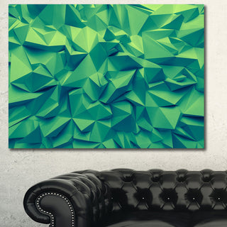 Trendy Emerald Green Background, Abstract Canvas Art Print, 40x30
