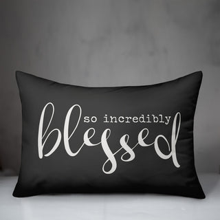 So Incredibly Blessed Outdoor Lumbar Pillow