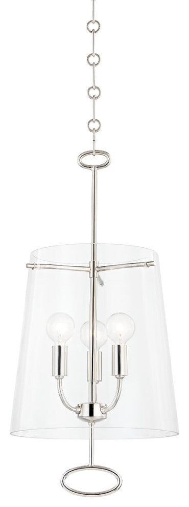 James 3-Light Pendant Polished Nickel