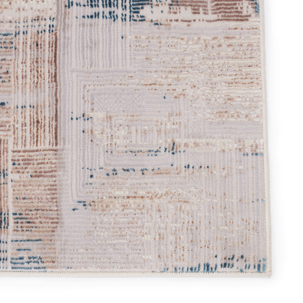 Vibe by Jaipur Living Halvard Abstract Ivory/ Blue Area Rug, 5'x8'