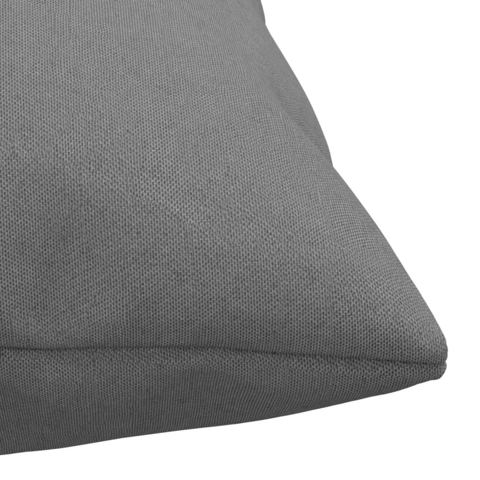Vidaxl Throw Pillows, Gray, Set of 4, 20"