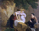 Adam-Wolfgang Topffer Washerwomen in a Grotto, 20"x25" Wall Decal