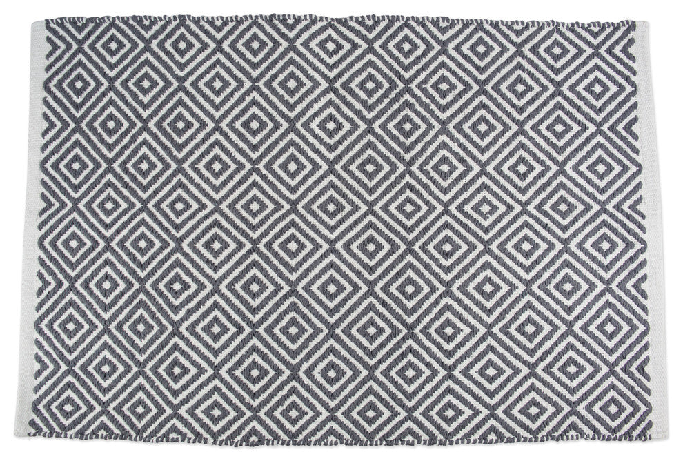 DII Gray Diamond Rug 2x3Ft