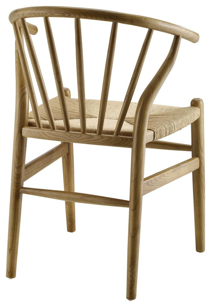 Natural Flourish Spindle Wood Dining Side Chair