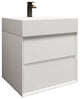 MAX 24" Floating Bath Vanity With Acrylic Sink, Gloss White