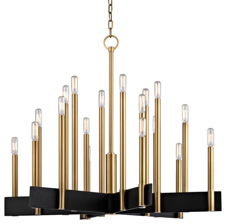 Hudson Valley Abrams 18 Light Chandelier 8834-AGB