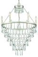 Crystorama Lucille Six Light Chandelier LUC-A9066-SA
