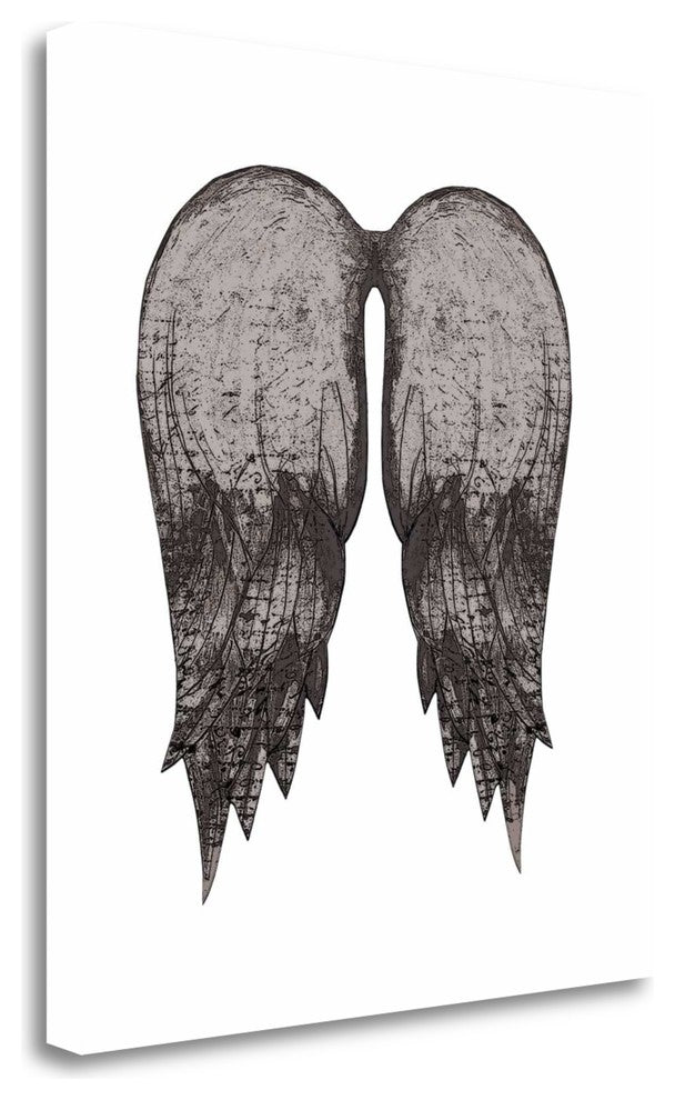 "Black Angel Wings" By Sarah Ogren, Giclee Print on Gallery Wrap Canvas