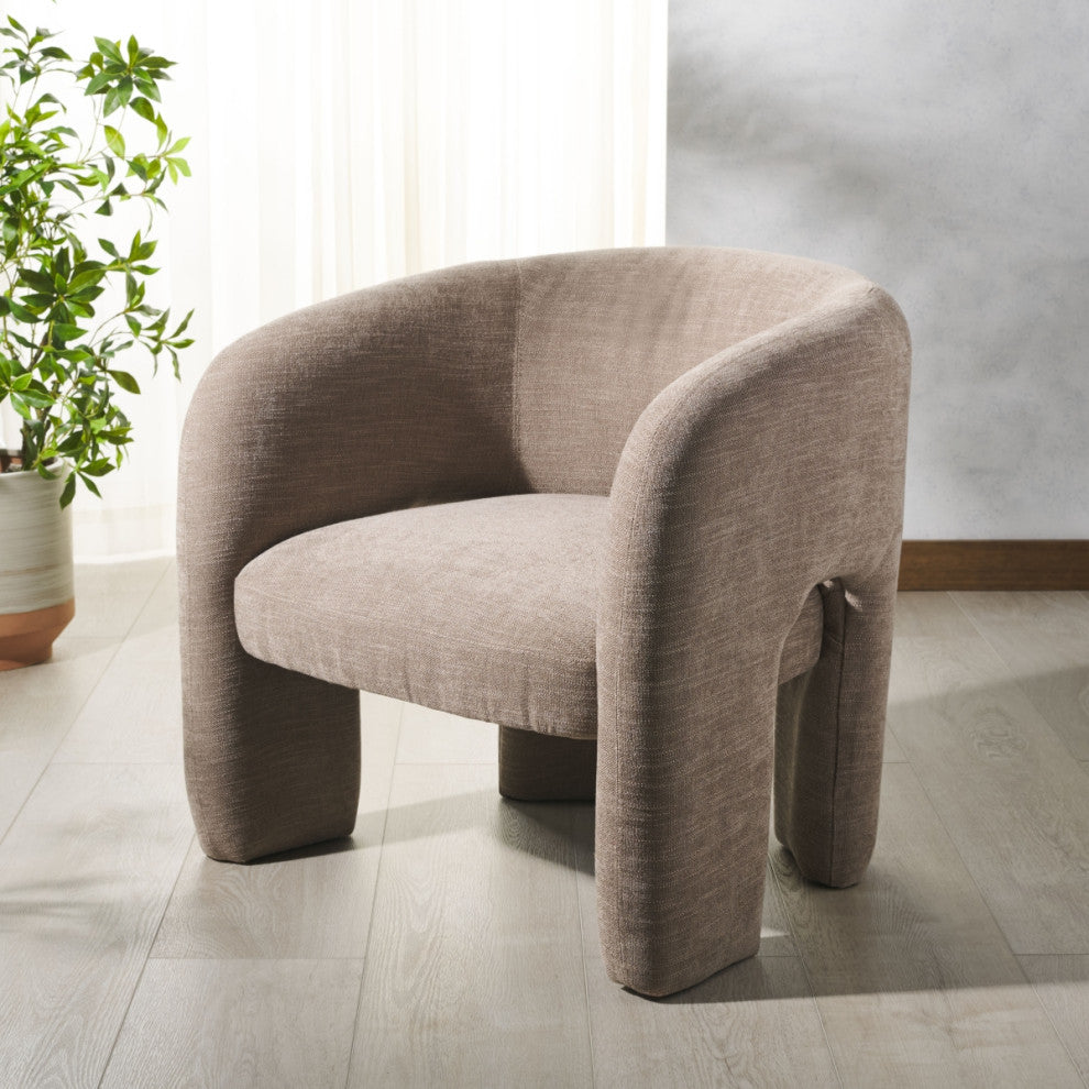 Safavieh Couture Tamlyn Accent Chair, Light Brown