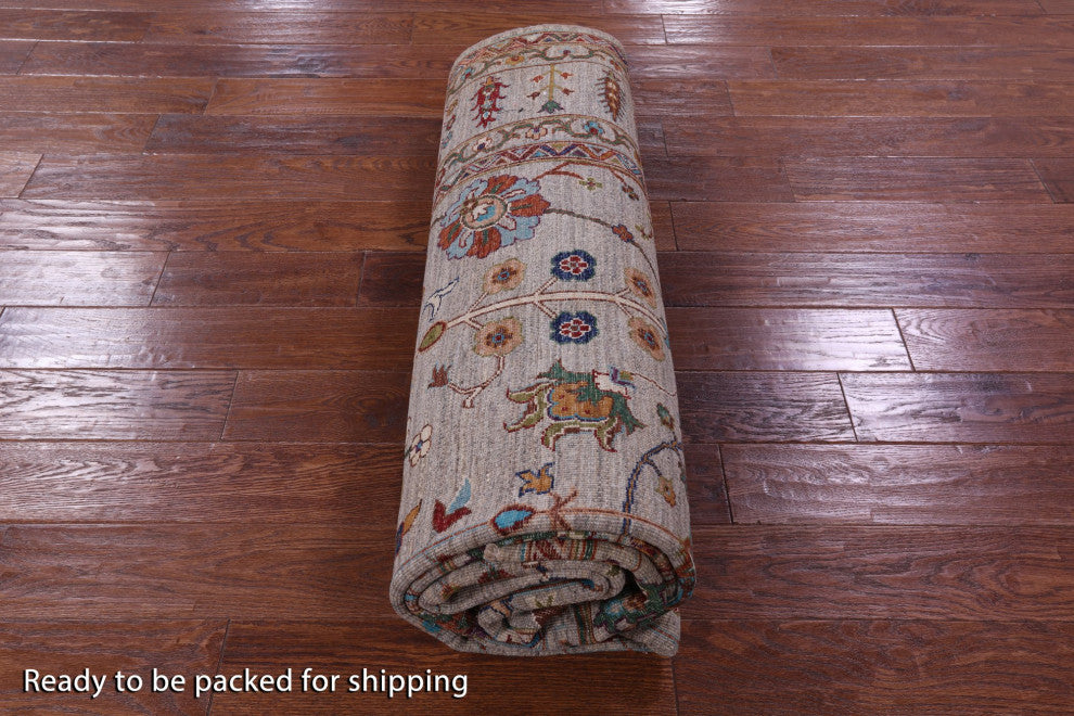 Persian Tabriz Hand Knotted Wool Rug 7' 0" X 10' 0" - Q12482