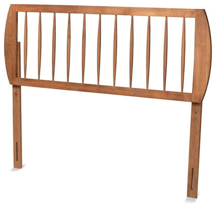 Baxton Studio Norman Walnut Finished Wood King Size Headboard