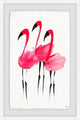 "Flush Flamingoes" Framed Painting Print, 16"x24"