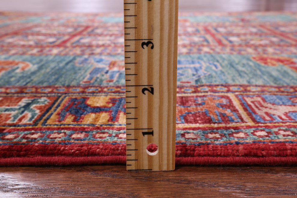 3' 3" X 4' 11" Antiqued Pazyryk Historical Design Hand-Knotted Rug Q10861