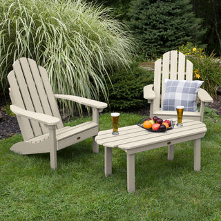 Westport Adirondack Chairs and Conversation Table, 3-Piece Set, Whitewash