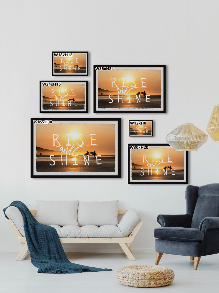 "Rise and Shine XI" Framed Painting Print