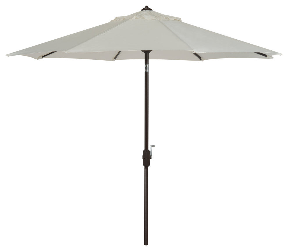 Safavieh Ortega 9' Auto Tilt Crank Umbrella