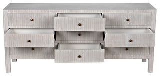 Conrad 9 Drawer Dresser, White Wash