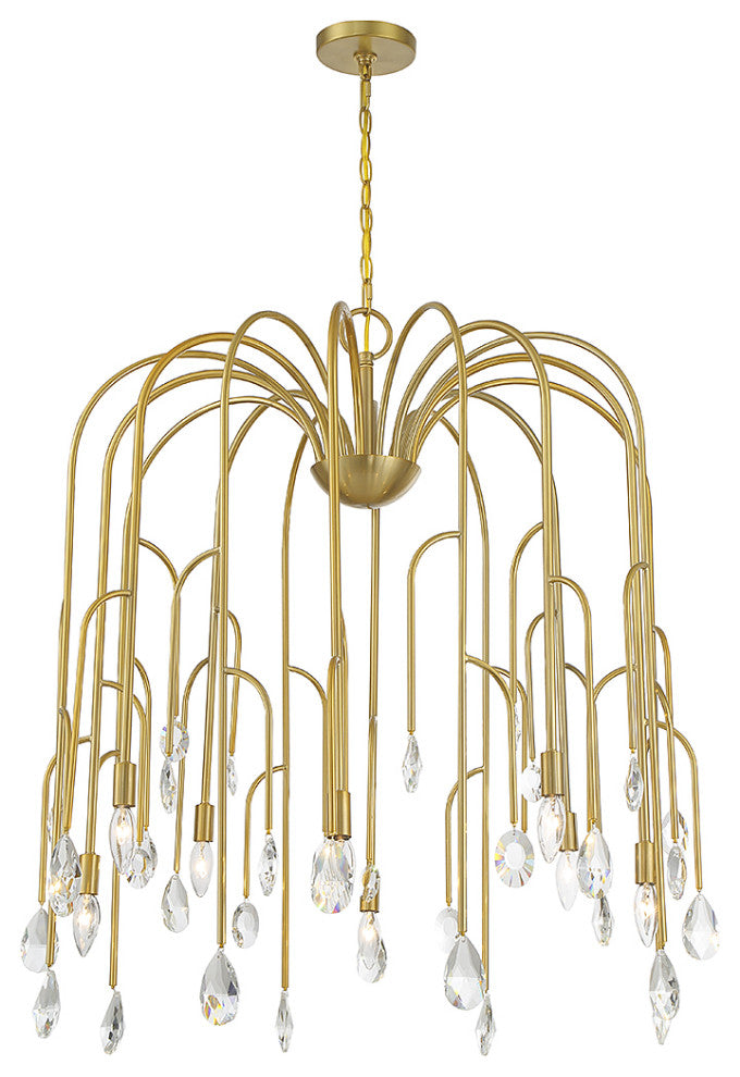 Anholt 8-Light Chandelier, Noble Brass