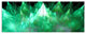 Green Fractal Crystals Design, Abstract Canvas Art Print, 70"x28", 6 Panels