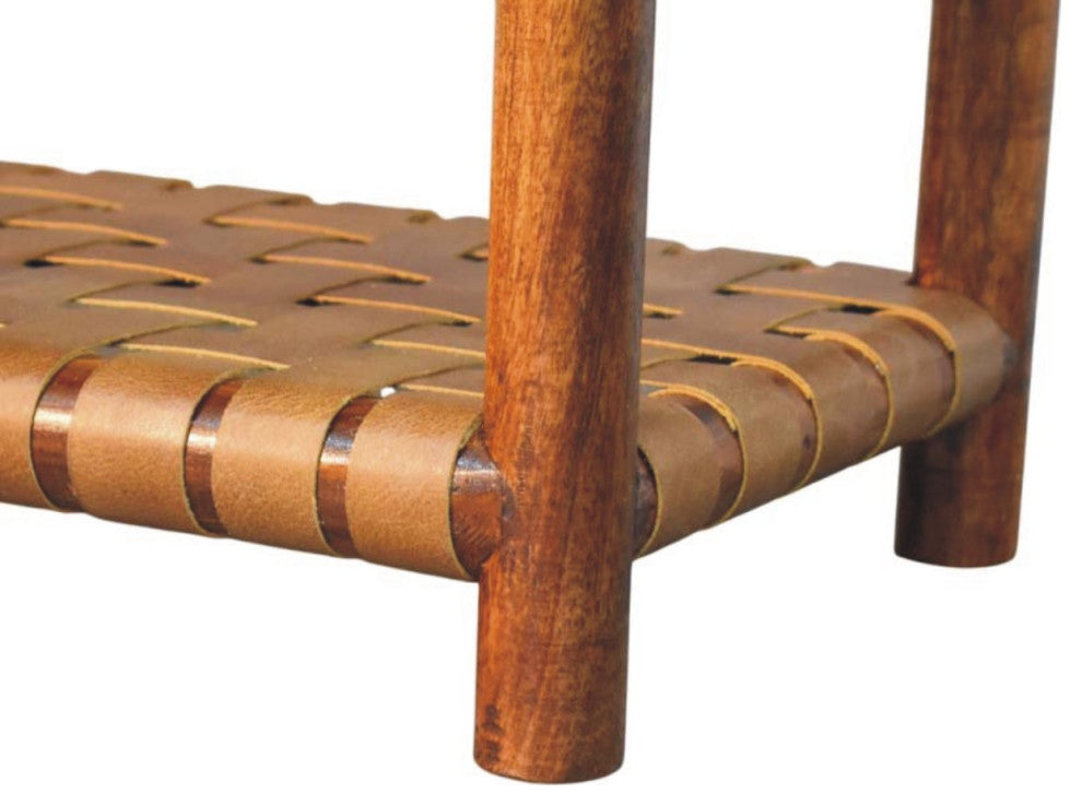 Shoe Rack Regency Woven Chestnut 2 slot Artisan Furniture
