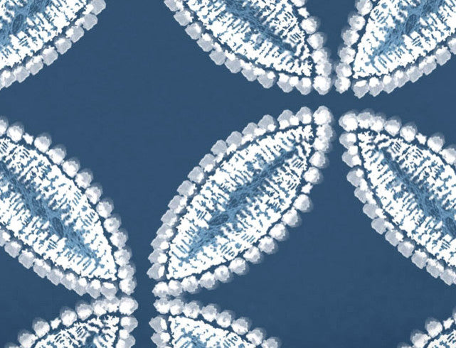 Tidepool, Geometric Print Bath Towel, Blue